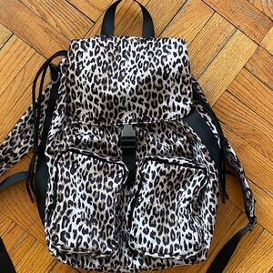 Zara Leopard Backpack